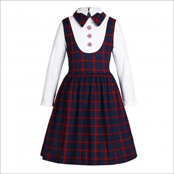 Girls Pinafore School Dress